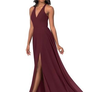 Azazie Almafi bridesmaid dress Cabernet